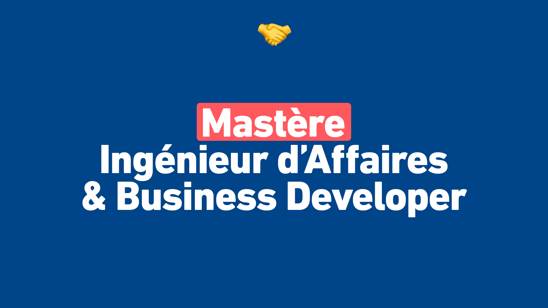 Zoom sur le Mastère Ingénieur d’Affaires et Business Developer, élu 5ᵉ meilleur Master par Eduniversal.